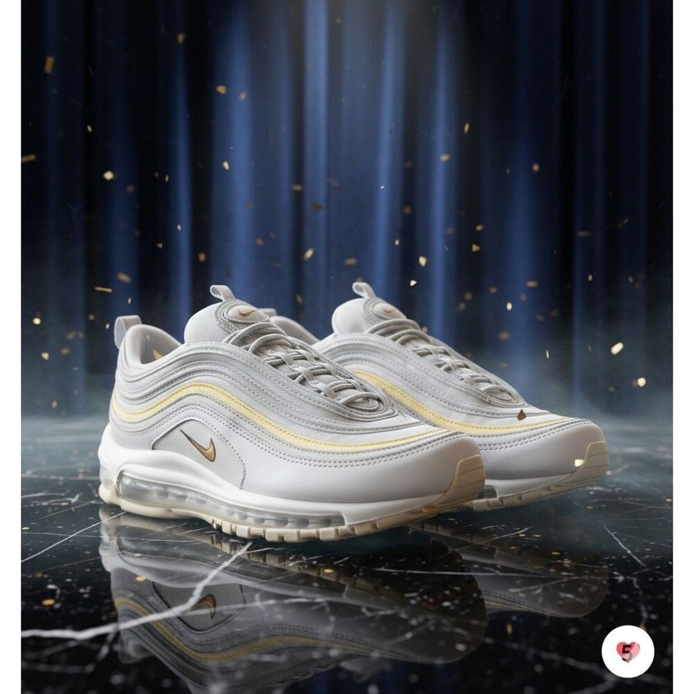 Nike Air Max 97 DQ8594-001 Women's Cream/Orange Running Sneaker Shoes NR2315